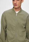 Selected Homme Mack Bomber Sweat Jacket, Vetiver