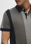 Selected Homme Mattis Stripe Polo Shirt, Sky Captain