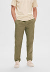 Selected Homme Nick 196 Straight Leg Trousers, Burnt Olive