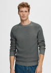 Selected Homme Own Crew Neck Knit Jumper, Stormy Weather