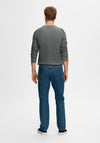Selected Homme Own Crew Neck Knit Jumper, Stormy Weather