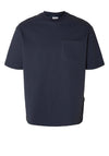 Selected Homme O Neck T-Shirt, Sky Captain