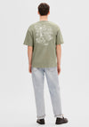 Selected Homme Back Graphic T-Shirt, Vetiver