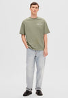 Selected Homme Back Graphic T-Shirt, Vetiver