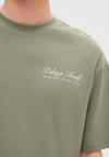 Selected Homme Back Graphic T-Shirt, Vetiver