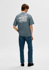 Selected Homme Back Graphic T-Shirt, Stormy Weather