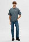 Selected Homme Back Graphic T-Shirt, Stormy Weather