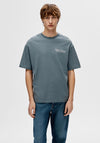 Selected Homme Back Graphic T-Shirt, Stormy Weather