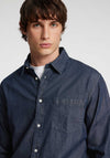 Selected Homme Carlo Denim Shirt, Dark Blue Denim