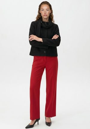 Selected Femme Darla Scarf Detail Jacket, Black