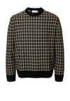Selected Homme Mikolas Knit Crew Neck Jumper, Brown Multi