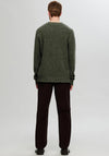 Selected Homme Neil Speckled Knit Jumper, Forest Green
