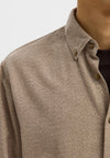 Selected Homme Noah Shirt, Beige Mix