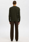 Selected Homme Tom Structure Knit Jumper, Green