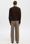 Selected Homme Tom Structure Knit Jumper, Brown