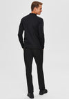Selected Homme Paris Long Sleeve Polo Shirt, Black