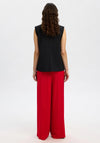 Selected Femme Leonore High Waist Wide Leg Trousers, Red