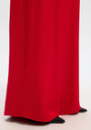 Selected Femme Leonore High Waist Wide Leg Trousers, Red