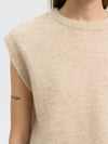 Selected Femme Lulu Knitted Vest, Cream