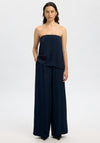 Selected Femme Leonore High Waist Wide Leg Trousers, Navy