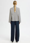 Selected Femme Charlotte Striped Scarf Top, Navy