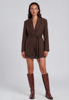 Selected Femme Sienna Oversized Blazer, Brown