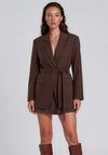 Selected Femme Sienna Oversized Blazer, Brown