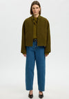 Selected Femme Jacqueline Wool Blend Jacket, Green