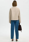 Selected Femme Jacqueline Wool Blend Jacket, Beige
