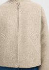 Selected Femme Jacqueline Wool Blend Jacket, Beige