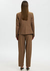 Selected Femme Signe Fitted Blazer, Toffee Brown