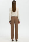 Selected Femme Barrel Trousers, Toffee Brown
