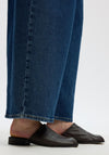 Selected Femme Barrel Leg High Waisted Jeans, Blue