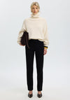 Selected Femme Wellie Wool Blend Roll Neck Jumper, Cream