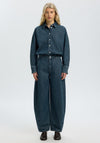 Selected Femme Bella Batsleeve Denim Shirt, Blue