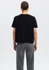 Selected Femme Basic Boxy Fit T-Shirt, Black
