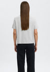 Selected Femme Basic Boxy Fit T-Shirt, Grey