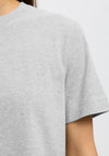 Selected Femme Basic Boxy Fit T-Shirt, Grey