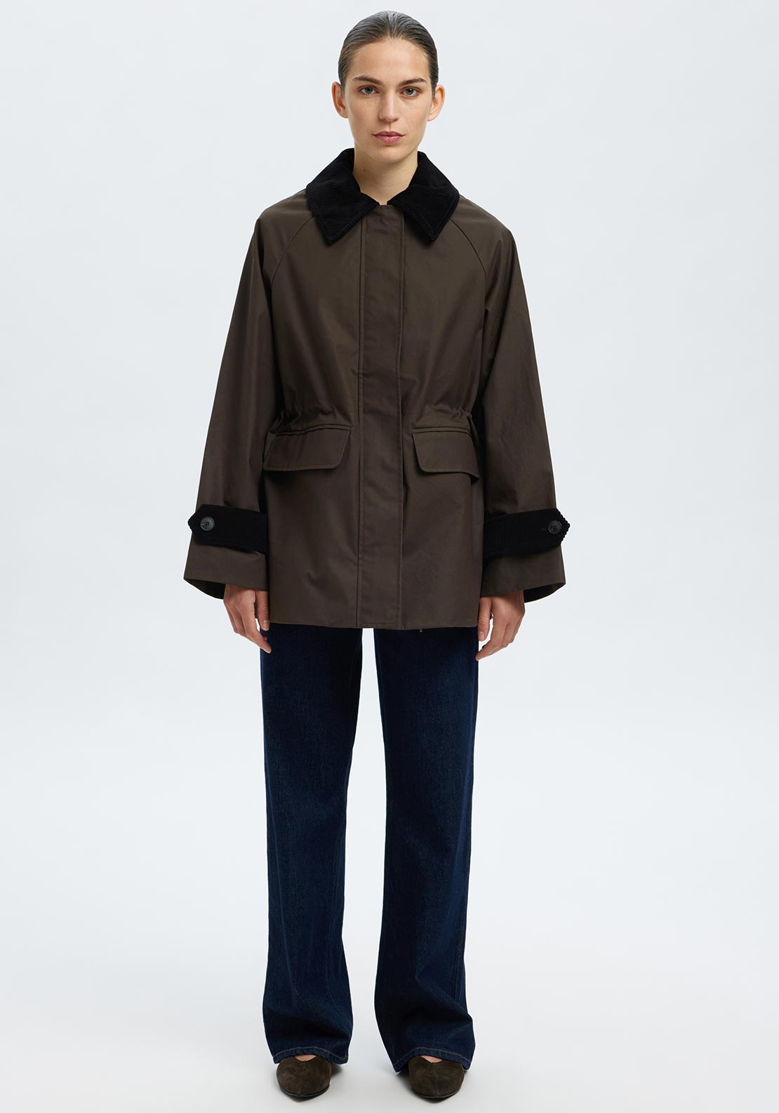 Selected Femme Wilma Heavy Jacket, Green