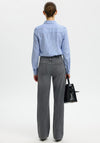 Selected Femme Romie Striped Shirt, Blue