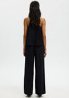 Selected Femme Luisa Linen Blend Sleeveless Top, Black