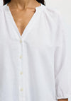 Selected Femme Cleo Alberta Cropped Sleeve Shirt, White