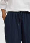 Selected Femme Fiona Wide Leg Trousers, Navy