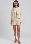 Selected Femme Dima Cotton Blend Blazer, Beige