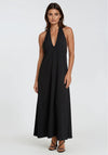 Selected Femme Halterneck Maxi Dress, Black