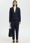 Selected Femme Signe Fitted Blazer, Navy