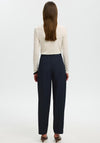 Selected Femme Barrel Trousers, Navy