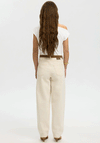 Selected Femme Molly Draped Shoulder Top, White