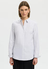 Selected Femme Romie Striped Shirt, White
