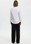 Selected Femme Romie Striped Shirt, White